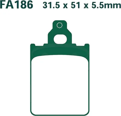 Produktbild von Bremsbeläge Vorderrad für Piaggio SKR 150 Skipper Baujahr 1997-1998 Bremsklotz von EBC - Neu