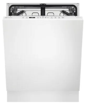 Electrolux Vollintegrierter-Geschirrspüler / / 60cm / ComfortLift / E / Besteckkorb / KECB7215L Frontansicht geöffnet