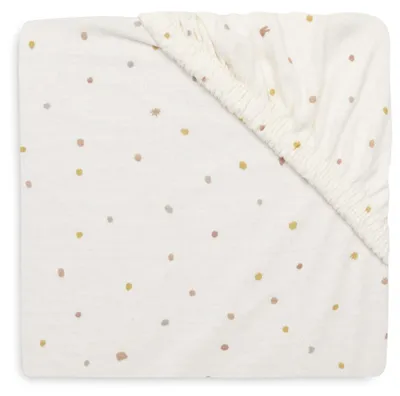 Produktbild von Jollein Jersey, Bettlaken vorhanden, Baumwolle, 60 x 120 cm, Weiß, Muster, Baumwolle 100%