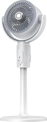 Image de RealG RC-K-1799 Ventilateur sur pied sans fil 3 en 1 avec télécommande, blanc