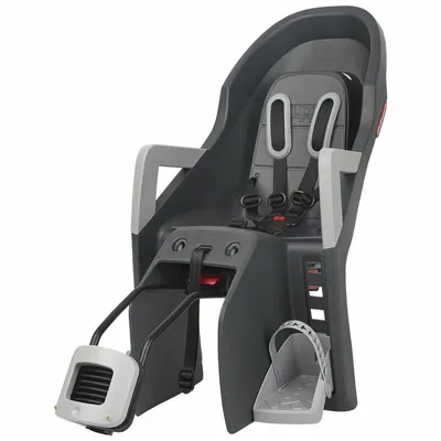 Image de Fixation de cadre pour siège vélo arrière POLISPORT Guppy Maxi+ RS - Gris foncé/Argent
