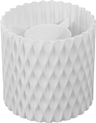 Image de Organiseur de maquillage à 5 compartiments - Organiseur rotatif à 360 degrés pour produits cosmétiques - Coiffeuse - Bureau - Salle de bain - Rangement (blanc)