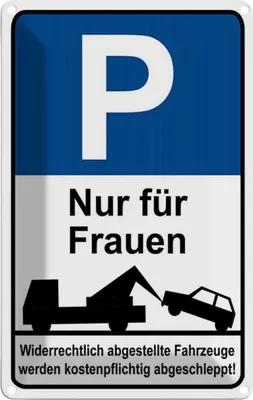 Produktbild von vianmo Blechschild 18x12 cm Nur für Frauen Männer