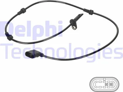 Produktbild von DELPHI ABS Sensor Raddrehzahl Vorne Links passend für MERCEDES-BENZ C-Klasse T-modell (S205) SS20830