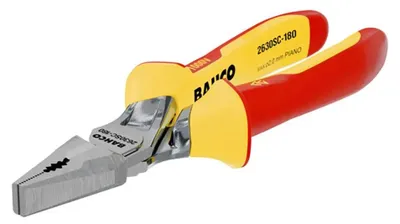 Image de Bahco Ergo™ Pince universelle à chrome Avec Poignées Isolées à Deux Composants Et Tranchant Renforcé 180 Mm Jaune Jaune One Size