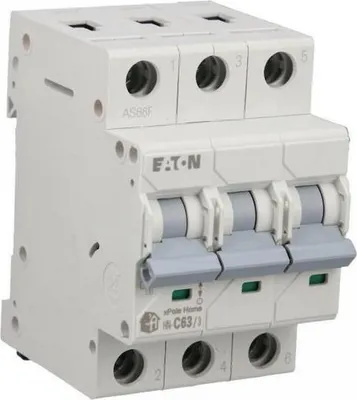 Produktbild von Leitungsschutzschalter 3P C 63A 6kA AC xPole Home HN-C63/3 194897