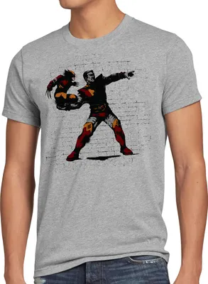 Produktbild von A.N.T. Wolverine Pitch Herren T-Shirt comic banksy kino mutant