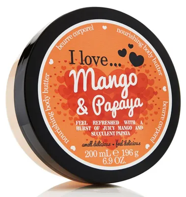 Obrázok produktu pre I Love, Mango & Papaya, Hydrating, Body Butter, 200 ml
