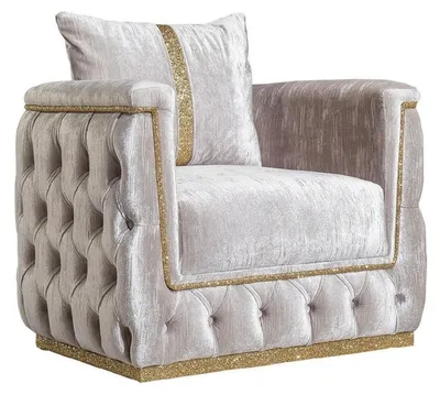 Produktbild von Sessel Sitz Modern Design Wohnzimmer Polster Einsitzer Metall mit Textil