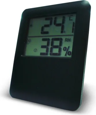 Image de Thermomètre / hygromètre intérieur OTIO noir