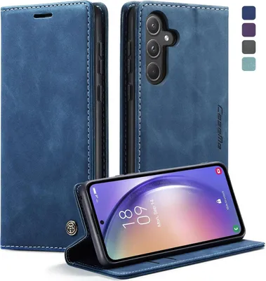 Produktbild von KZB Handyhülle Samsung Galaxy A55 5G Premium Leder Blau