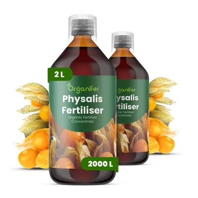 Zdjęcie produktu dla Physalis Nawóz Płynny 2x1 L – 2-1-8 NPK – Do Physalis – Podporuje Kwiaty, Tvorbu Plodov i Stabilne Korzenie – Organifer