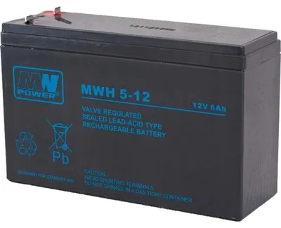 Immagine prodotto di Mw power mwh 5-12l batteria per veicoli 6 ah 12 v 125 a