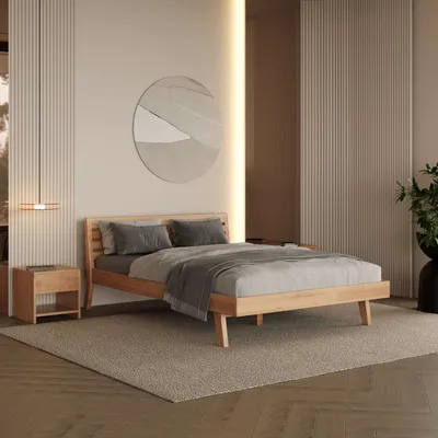 Produktbild von Krok Wood Massivholzbett Mary in Buche (180x200 cm)