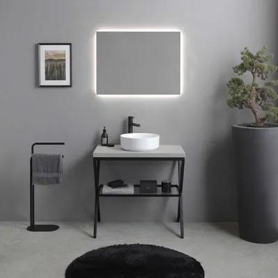 Produktbild von Möbelset für das Bad im modernem Industriedesign, 80cm | Manchester