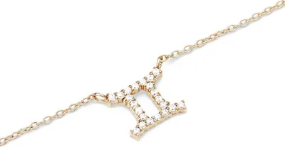 Produktbild von Daniel Wellington Kristall Sternzeichen Kette Gold Zwillinge Halskette DW-DW00400921