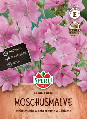 Produktbild von SPERLI Moschusmalvensamen Rosa Malva moschata 35 Pflanzen