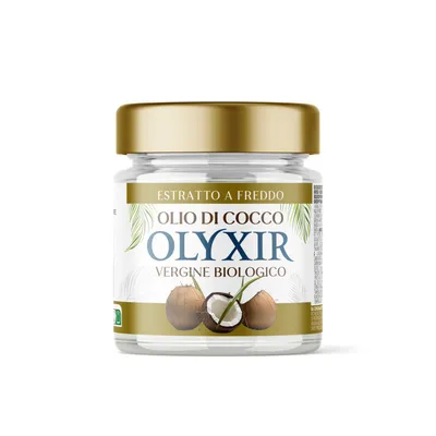 Immagine prodotto di Olio di Cocco Olyxir Vergine Biologico 200 ml