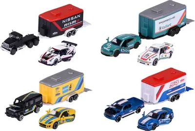 Produktbild von Majorette Racing Deluxe Trailer, Anhänger, 3 Jahr(e), Metall, Mehrfarbig