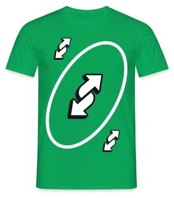 Produktbild von Spreadshirt UNO Karten Kostüm Richtungswechsel-Karte Karneval Männer T-Shirt, XXL, Kelly Green