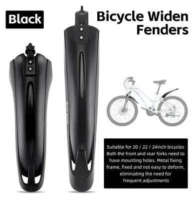 Produktbild von Fahrrad Schutzblech hinten - MTB Spritzschutz - Schraubmontage - Für 51–61 cm Laufräder - Für Mountainbike und Rennrad - Schutz vor Wasser und Schmutz