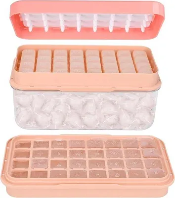 Produktbild von Famanu Eiswürfelform mit Deckel für 64 kleine Würfel - stapelbar