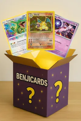 Produktbild von 200 Pokémon-Karten inkl. 20 Holos - Deutsch - zufällig Sortiert und gemischt inkl. BenjiChu Sammelobjekt