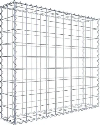 Produktbild von Gabione 100 cm x 90 cm x 20 cm (L x H x T), Maschenweite 10 cm x 10 cm, Spirale