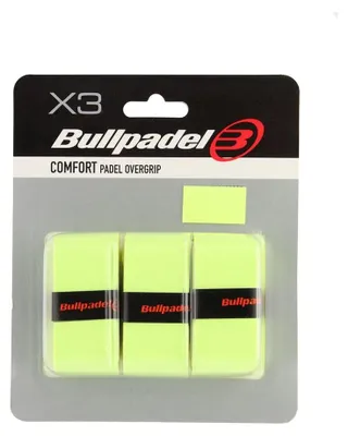 Produktbild von Bullpadel Pack 3 Overgrips Comfort Fluoreszierendes Gelb