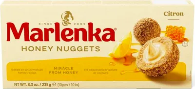 Immagine prodotto di MARLENKA® Palline al miele e limone - Palline pasticcere al miele - 10 pezzi, 1 x 235 g