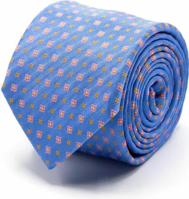 Produktbild von Krawatte für Herren, Jacquard-Webung, unifarben, hellblau, Einheitsgröße