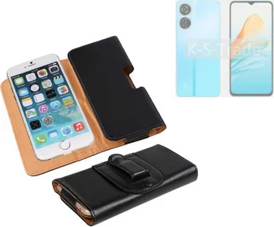 Produktbild von K-S-Trade Schützhülle Handyhülle kompatibel mit ZTE Axon 40 Lite Holster Gürtel Tasche Schutzhülle Handy-Tasche Smartphone Case Seitentasche