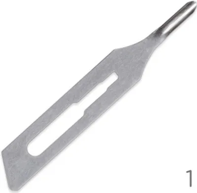 Produktbild von BLAUER BAUERNHOF | Sterile Einweghobelklingen Nr. 1, 37.440.01/50, 1
