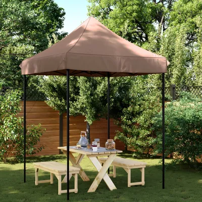 Immagine prodotto di Pratica tenda per feste pieghevole Pop-Up Marrone 200x200x306 cm - gazebo e tende per feste ,mobili di design 9068551 1pacco