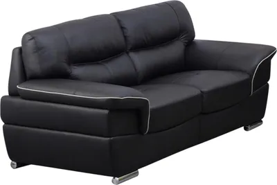 Produktbild von THIBAULT 2-Sitzer Ledersofa - Schwarz