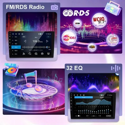 Obrázek produktu pro Android 15: Autorádio – Multimediální systém – GPS navigace – Rádio s CarPlay – Stereo s Android Auto
