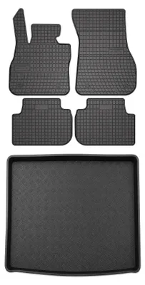 Productafbeelding van Rubberen automatten + kofferbakmat voor BMW Seria 2 F44 vanaf 2020 (coupé) – 5-delig, zwart, op maat – Wielganizator SolidPRO