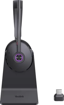 Produktbild von Yealink BH74 mit Ständer UC USB-C/A Headset, Kabellos, Büro/Callcenter, 162 g, Kopfhörer, Schwarz