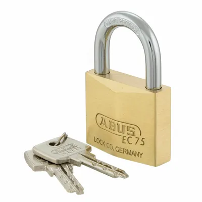 Produktbild von ABUS EC 75/40 Messing Vorhängeschloss 39x62 mm Sicherheitsstufe 6 Widerstandsfähig