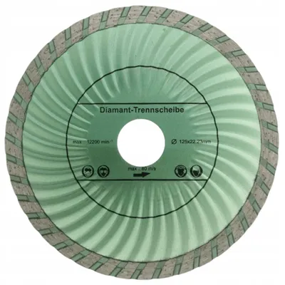 Produktbild von TurboTools Diamanttrennscheibe 125mm Beton Pflasterklinker