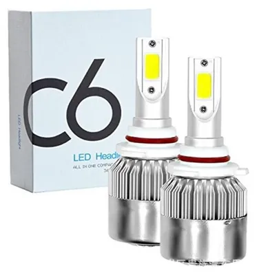 Obrázok produktu pre Sada 2 LED diód Techstar® C6, 9006, 36W, 3800 Lumenov, 6500K, AUTO, 12-24 Voltov, COB