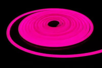 Zdjęcie produktu dla Neonowe oznakowanie wewnętrzne różowe 12 V/12 W/m, rolka 5 m