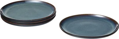 Produktbild von IKEA Gladelig Teller 25cm blau (4 Stück Pack) aus Steinzeug