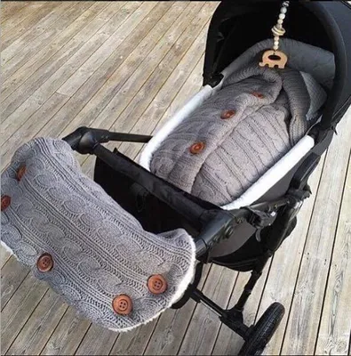 Produktbild von Baby Kinderwagen Winter Einschlagdecke Schlafsack+Armlehnenbezug set für Warme