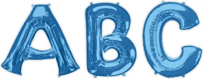 Produktbild von Amscan folienballon Buchstabe T 66 x 81 cm blau
