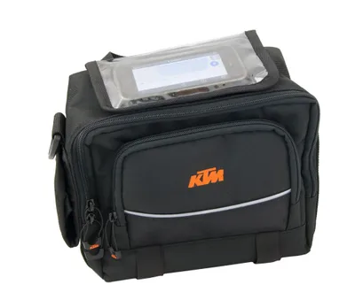 Produktbild von KTM Lenkertasche 6 Liter mit Tasche f. Trinkflasche & Phone schwarz für Klickfix