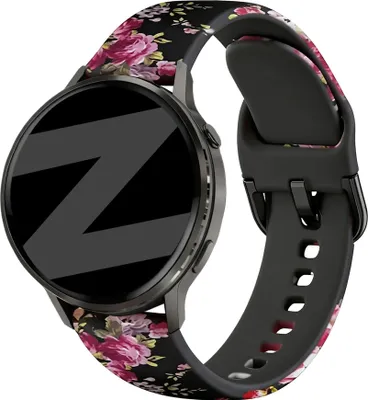 Produktbild von Bandz Silikonarmband passend für Garmin Vivoactive 4s / Vivomove 3s / Venu 4 (41 mm) / Venu 3s / Venu 2s / Forerunner / Forerunner 255s – Mehrfarbig