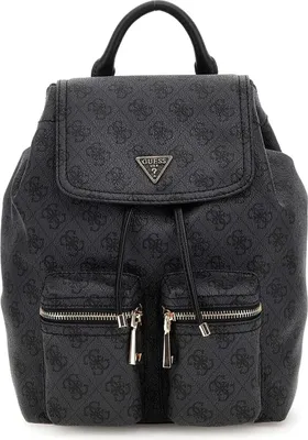 Produktbild von Guess Manhattan II Flap-Rucksack in Anthrazit für Damen – 22 x 25 x 13 cm / Anthrazit