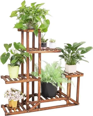 Immagine prodotto di Scaffale per piante in legno a 6 ripiani, 95 cm