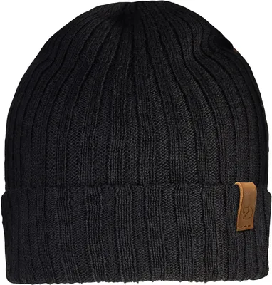 Produktbild von Fjällräven 77387550, Erwachsener, Uni, Kappe, Schwarz, Wollstrickmütze, 40 g